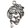 Pendant  Lead-Free Zinc Alloy Jewelry Findings, Head 19x29mm hole=1.5mm, Sold per pkg of 200