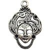 Pendant  Lead-Free Zinc Alloy Jewelry Findings, Head 20.5x31mm hole=1.5mm, Sold per pkg of 200