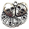 Pendant  Lead-Free Zinc Alloy Jewelry Findings, Head 24x23mm hole=2mm, Sold per pkg of 300