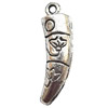 Pendant  Lead-Free Zinc Alloy Jewelry Findings, 7x25mm hole=1mm, Sold per pkg of 300