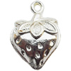 Pendant  Lead-Free Zinc Alloy Jewelry Findings, Fruit 14x20mm hole=1.2mm, Sold per pkg of 200