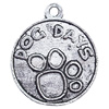 Pendant  Lead-Free Zinc Alloy Jewelry Findings, Coin 18x21mm hole=1mm, Sold per pkg of 500