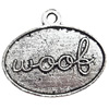 Pendant  Lead-Free Zinc Alloy Jewelry Findings, 17x21mm hole=1.2mm, Sold per pkg of 500