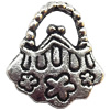 Pendant  Lead-Free Zinc Alloy Jewelry Findings, Handbag 14x15mm hole=2mm, Sold per pkg of 600