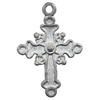 Pendant  Lead-Free Zinc Alloy Jewelry Findings, Cross 17x25mm hole=1mm, Sold per pkg of 500