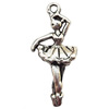 Pendant  Lead-Free Zinc Alloy Jewelry Findings, Girl 31x13.5mm hole=1.2mm, Sold per pkg of 300