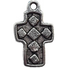 Pendant Lead-Free Zinc Alloy Jewelry Findings, Cross 12.5x21mm hole=1.2mm, Sold per pkg of 700