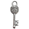 Pendant  Lead-Free Zinc Alloy Jewelry Findings, Key 26x8mm hole=3mm, Sold per pkg of 700