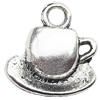 Pendant  Lead-Free Zinc Alloy Jewelry Findings, Teapot 15x16mm hole=1mm, Sold per pkg of 500