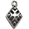 Pendant  Lead-Free Zinc Alloy Jewelry Findings, 12x21mm hole=2mm, Sold per pkg of 300