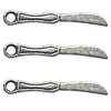 Pendant  Lead-Free Zinc Alloy Jewelry Findings, Knife 25x3mm hole=1mm, Sold per pkg of 1000