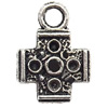 Pendant  Lead-Free Zinc Alloy Jewelry Findings, Cross 11x16mm hole=2mm, Sold per pkg of 700