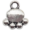 Pendant Lead-Free Zinc Alloy Jewelry Findings, 12.5x14mm hole=2mm, Sold per pkg of 800