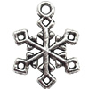 Pendant  Lead-Free Zinc Alloy Jewelry Findings, Snowflake 15x19mm hole=1.5mm, Sold per pkg of 500