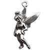 Pendant  Lead-Free Zinc Alloy Jewelry Findings, Angel 40x21mm hole=1.5mm, Sold per pkg of 100