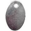 Pendant Lead-Free Zinc Alloy Jewelry Findings, Flat Oval 12x17mm hole=1mm, Sold per pkg of 1000