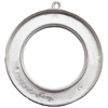 Pendant  Lead-Free Zinc Alloy Jewelry Findings, Donut 45x49mm hole=2mm, Sold per pkg of 150