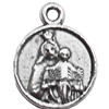 Pendant Lead-Free Zinc Alloy Jewelry Findings, Coin 13x16mm hole=1mm, Sold per pkg of 700