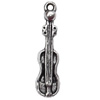 Pendant  Lead-Free Zinc Alloy Jewelry Findings, Guitar 525x6mm hole=1mm, Sold per pkg of 600