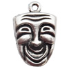 Pendant  Lead-Free Zinc Alloy Jewelry Findings, Face 16x14mm hole=1mm, Sold per pkg of 500