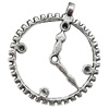 Pendant Lead-Free Zinc Alloy Jewelry Findings, 30x34mm hole=1mm, Sold per pkg of 300