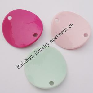 Solid Acrylic Beads,  Mix color 41x43mm hole=4mm Sold by Bag