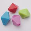 Solid Acrylic Beads,  Faceted Bicone Mix color 27x17mm hole=3mm Sold by Bag