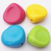 Solid Acrylic Beads,  Nugget Mix color 31x33mm hole=4mm Sold by Bag