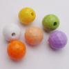 Solid Acrylic Beads, Faceted Round Mix color 12mm hole=2.5mm Sold by Bag