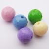 Solid Acrylic Beads,  Faceted Round Mix color 10mm hole=2mm Sold by Bag