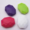 Solid Acrylic Beads, Faceted Flat Drum Mix color 32.5x25mm hole=2mm Sold by Bag