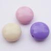 Solid Acrylic Beads, Flat Round Mix color 17x10mm hole=3mm Sold by Bag