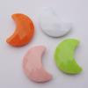 Solid Acrylic Beads, Faceted  Moon Mix color 24x19mm hole=2mm Sold by Bag