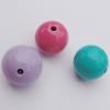 Solid Acrylic Beads, Round Mix color 18mm hole=3mm Sold by Bag