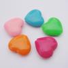Solid Acrylic Beads, Heart Mix color 20x24mm hole=3mm Sold by Bag