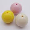 Solid Acrylic Beads, Round Mix color 20mm hole=3mm Sold by Bag