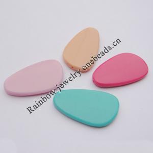 Solid Acrylic Beads, Nugget Mix color 36.5x22mm hole=2mm Sold by Bag