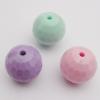 Solid Acrylic Beads, Faceted Round Mix color 18mm hole=2mm Sold by Bag