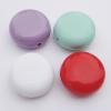 Solid Acrylic Beads, Flat Round Mix color 22mm hole=2mm Sold by Bag