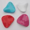Solid Acrylic Beads, Twist Triangle Mix color 39x40mm hole=1mm Sold by Bag