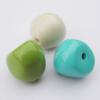 Solid Acrylic Beads, Nugget Mix color 13x20mm hole=3mm Sold by Bag