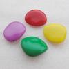 Solid Acrylic Beads, Nugget Mix color 36x32mm hole=3mm Sold by Bag