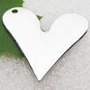 Zinc Alloy Jewelry Pendant / Drop, Heart, 36x40x2mm, Sold by PC