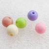 Solid Acrylic Beads, Round Mix color 8mm hole=2mm Sold by Bag