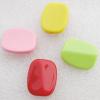Solid Acrylic Beads, Rectangle Mix color 26.5x21mm hole=2mm Sold by Bag