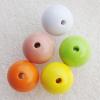 Solid Acrylic Beads, Round Mix color 16mm hole=3mm Sold by Bag