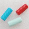 Solid Acrylic Beads, Column Mix color 30x12mm hole=2.5mm Sold by Bag