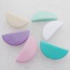 Solid Acrylic Beads, Flat Moon Mix color 29x13.5mm hole=2mm Sold by Bag