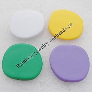 Solid Acrylic Beads, Mix color 36mm hole=2mm Sold by Bag