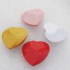 Solid Acrylic Beads, Faceted Heart Mix color 30mm hole=2mm Sold by Bag